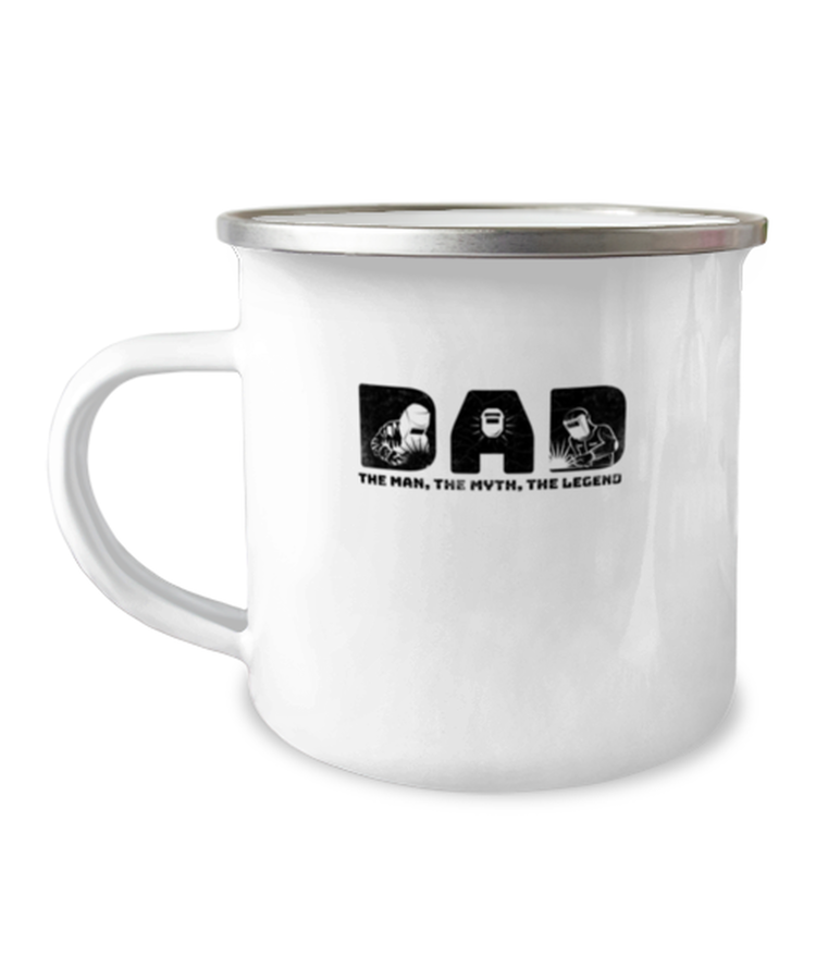 12oz Camper Mug Coffee Funny Welding Dad Man Myth Legend