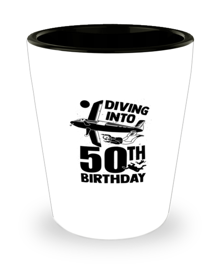 Shot Glass Tequila Party Funny Diving Into 50th Birthday