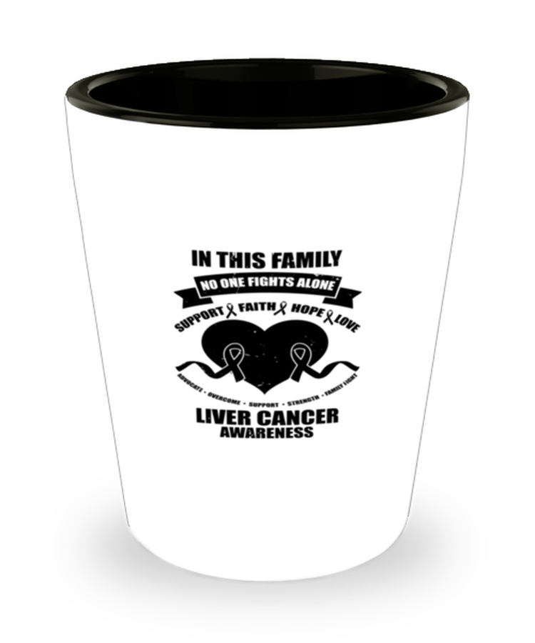 Shot Glass Tequila Party Funny Support Liver Cancer Awareness