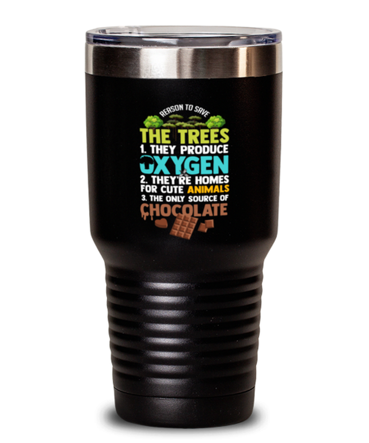30oz Tumbler Stainless Steel Funny Save The Trees Environment