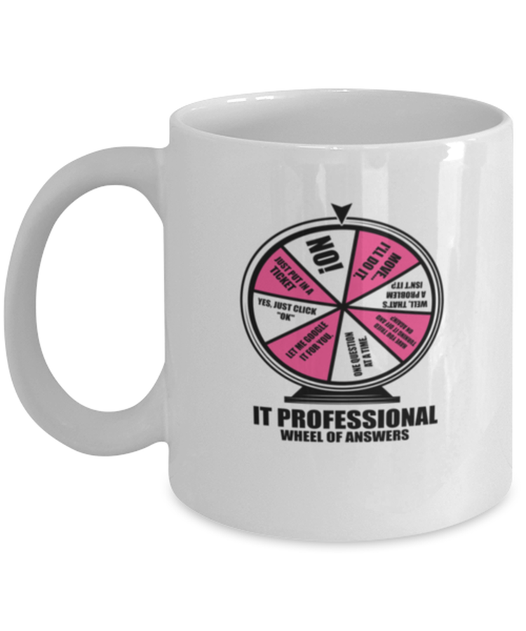 Coffee Mug Funny It Professional Wheel Of Answers