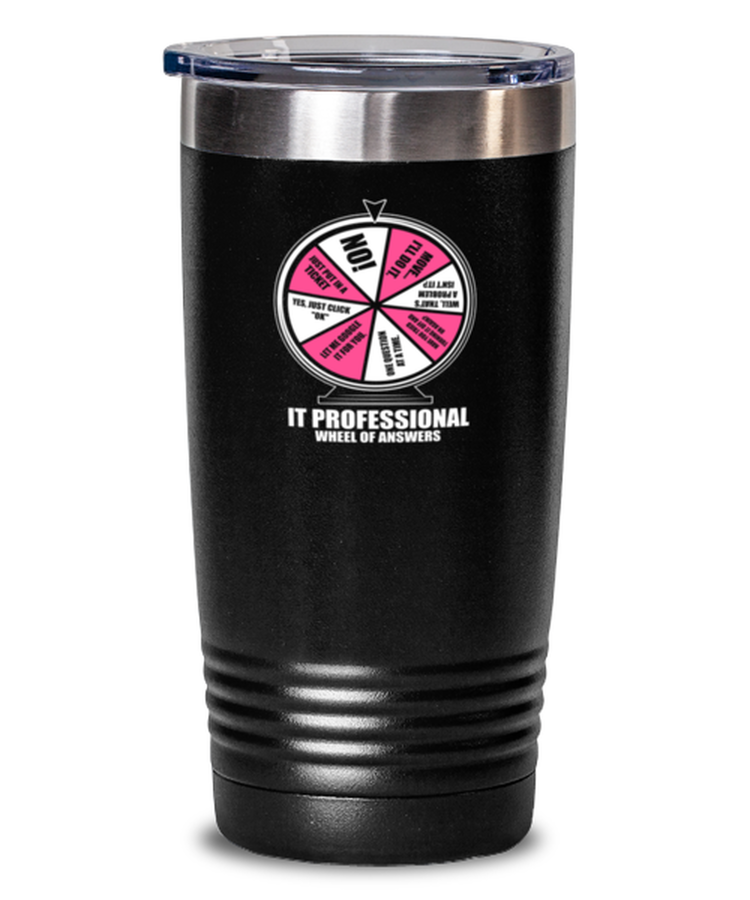 20oz Tumbler Stainless Steel Funny It Professional Wheel Of Answers