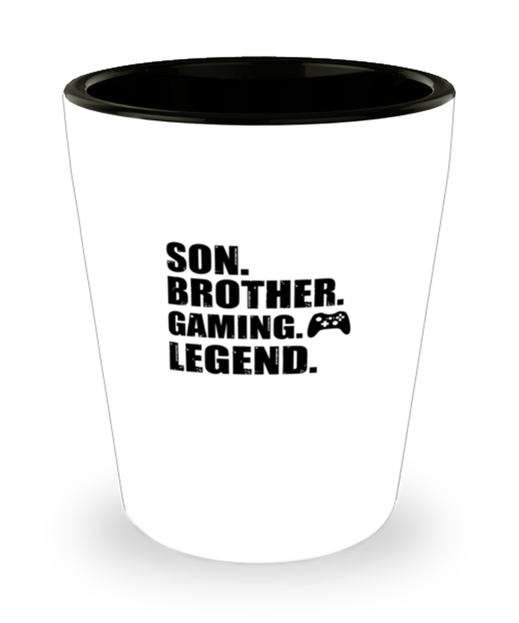 Shot Glass Tequila Party Funny Son Brother Gaming Legend