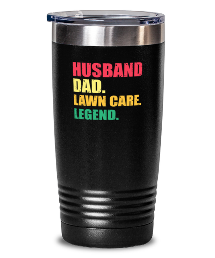 20 oz Tumbler Stainless Steel Funny Husband Dad Lawn Care Legend