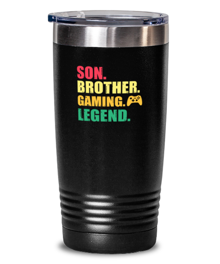 20 oz Tumbler Stainless Steel Funny Son Brother Gaming Legend