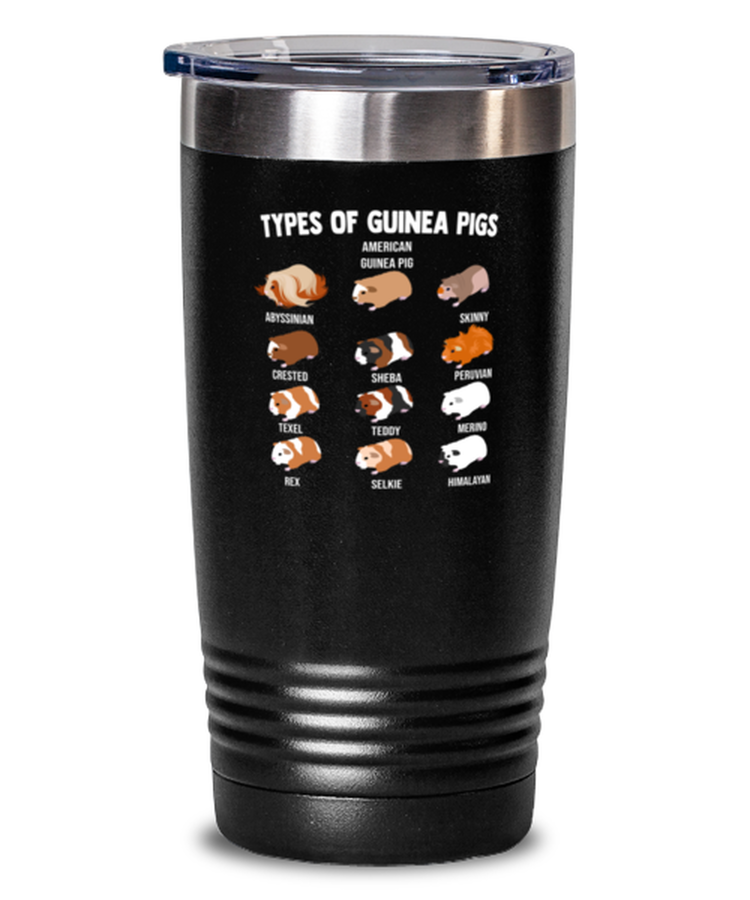 20 oz Tumbler Stainless Steel Funny Types Of Guinea Pigs