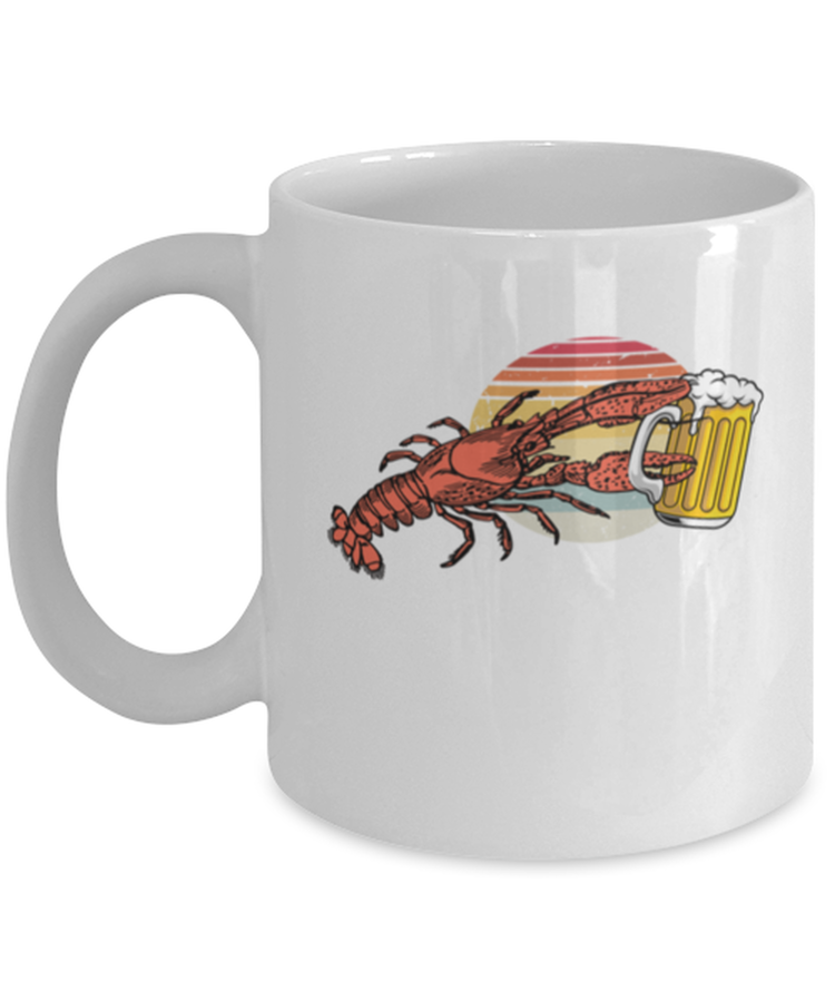 Coffee Mug Funny Beer Drinking Lobster