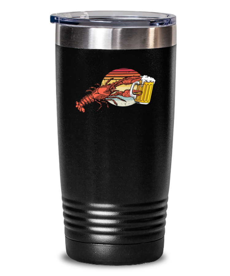 20 oz Tumbler Stainless Steel Funny Beer Drinking Lobster