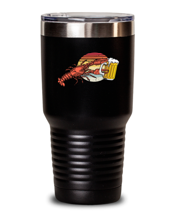 30 oz Tumbler Stainless Steel Funny Beer Drinking Lobster