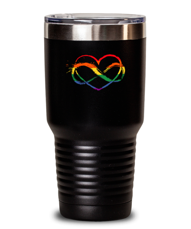 30 oz Tumbler Stainless Steel Funny Love Inifinity Heart Rainbow
