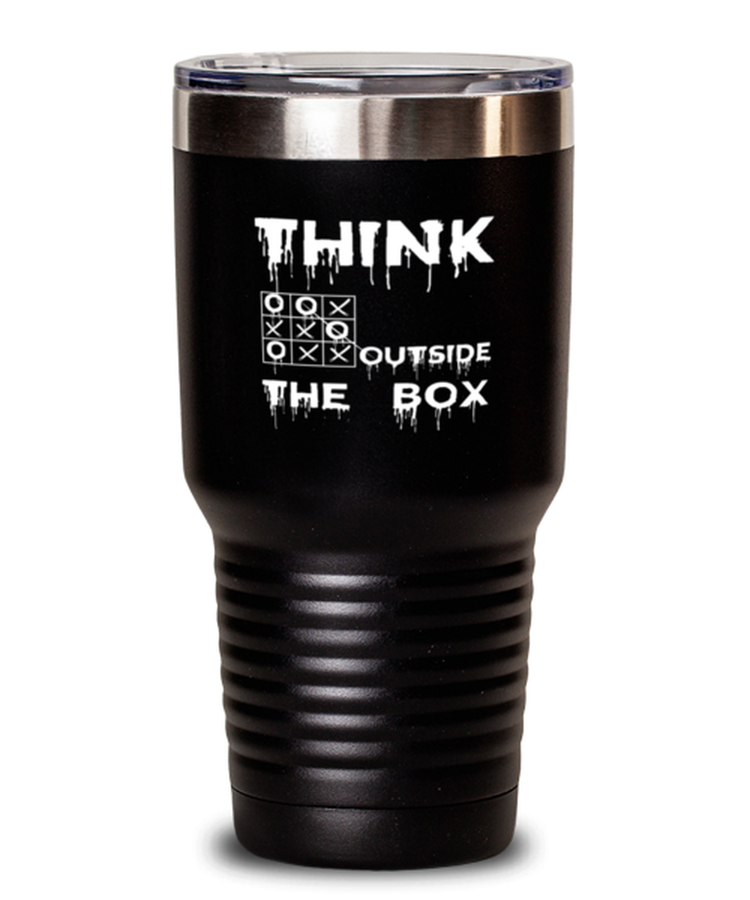 30 oz Tumbler Stainless Steel Funny Think Out The Box