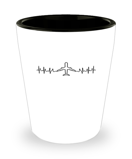 Shot Glass Tequila Party Funny Airplane Pilot Aviation