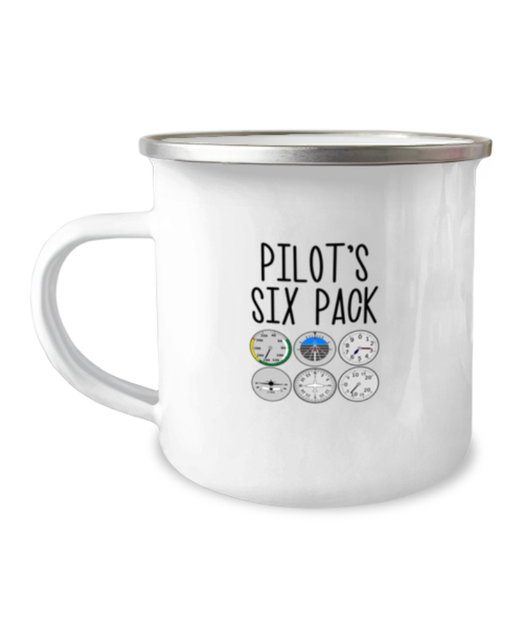 12 oz Camper Mug Party Funny Pilot's six-pack
