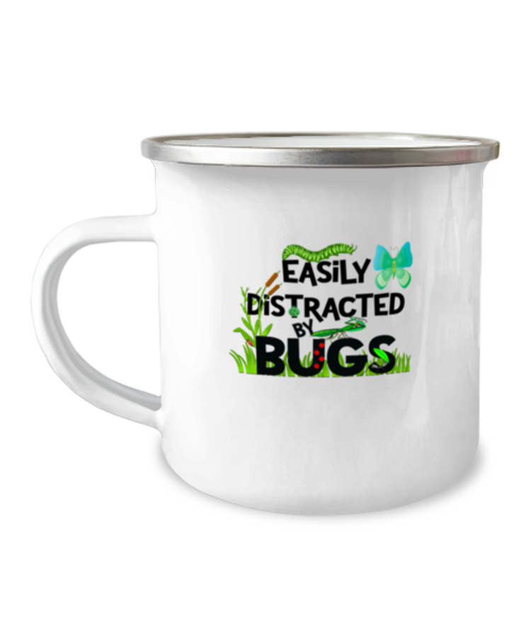12 oz Camper Mug Coffee Funny Easily Distracted By Bugs
