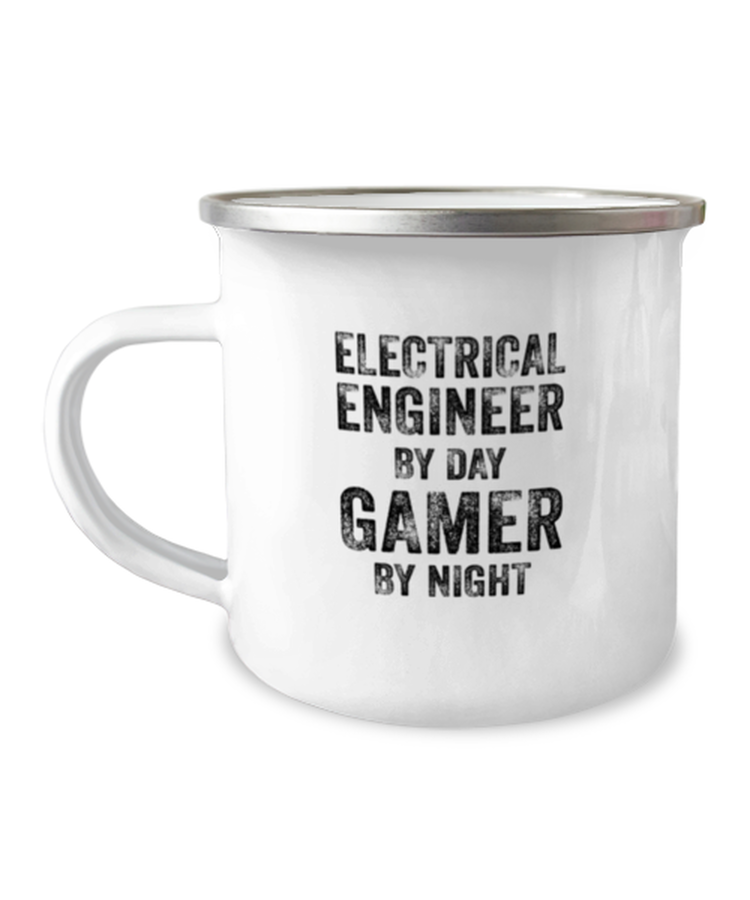 12oz Camper Mug  Funny electrical engineer by day gamer by night