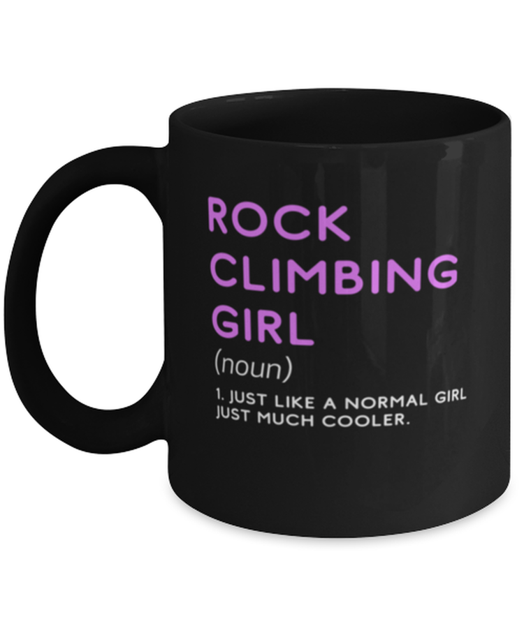 Coffee Mug Funny Rock Climbing Girl Definition