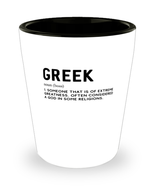 Shot Glass Tequila Party Funny greek definition