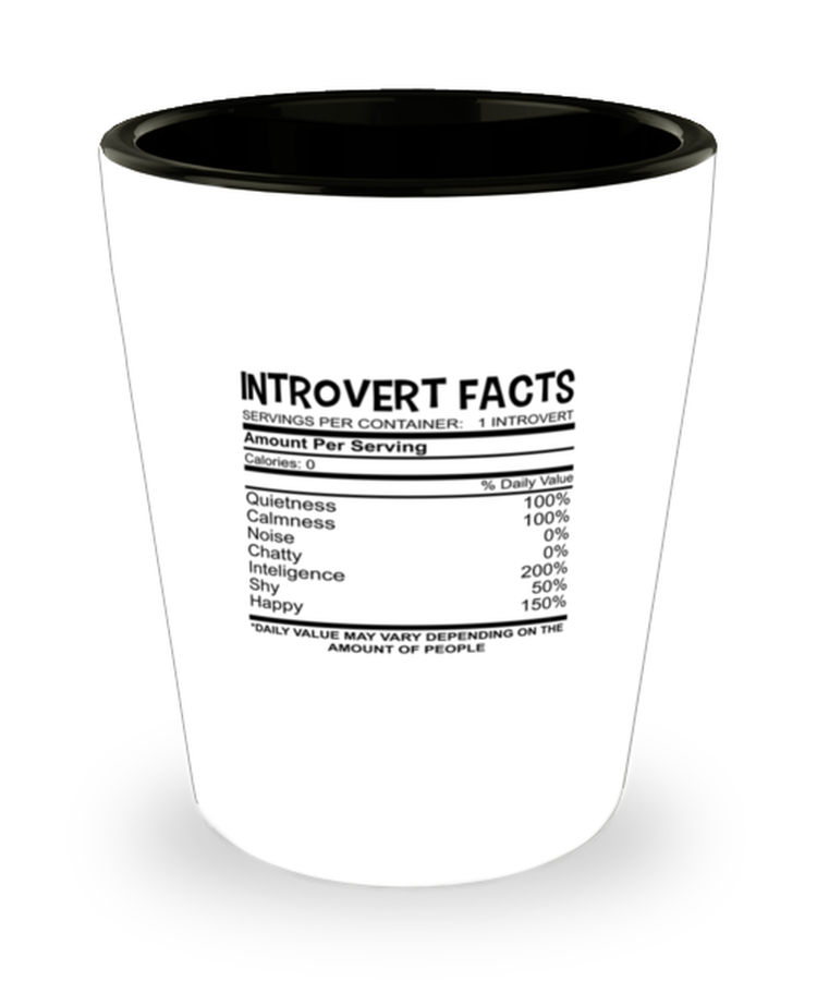 Shot Glass Tequila Party Funny Introvert Facts