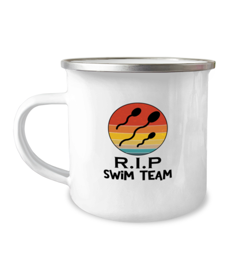 12 oz Camper Mug CoffeeFunny RIP Swim Team