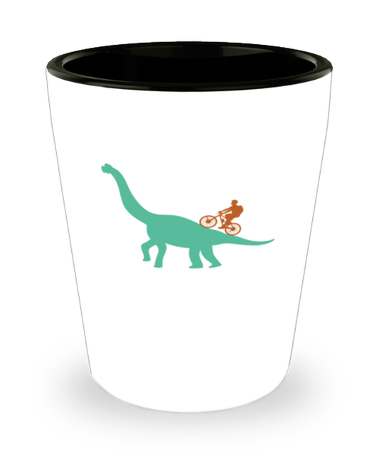 Shot Glass Tequila Party  Funny MTB Dinosaur