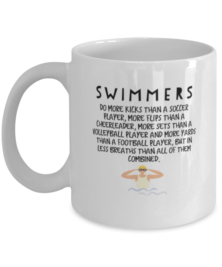 Coffee Mug Funny Swimmers Lines