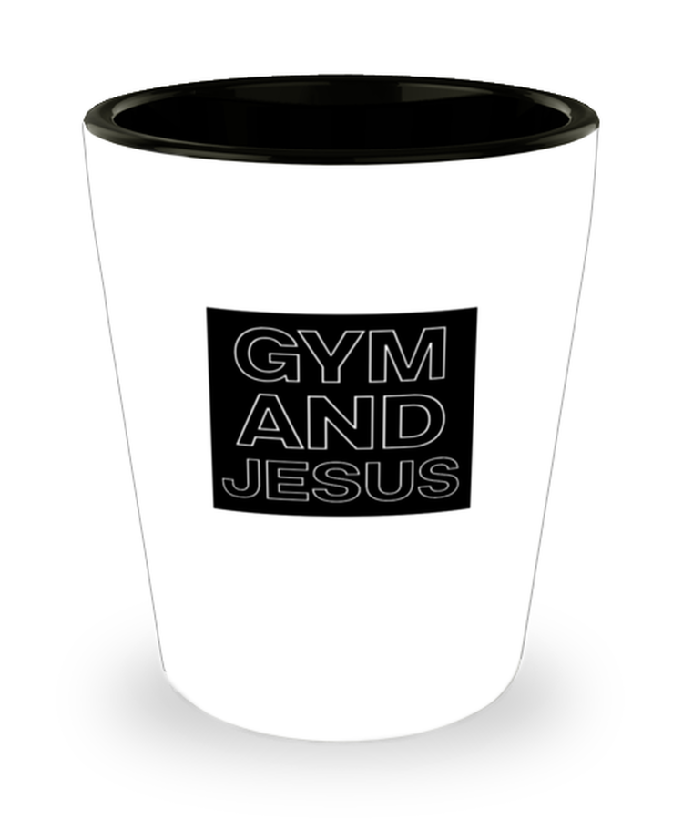 Shot Glass Tequila Party Funny Gym and Jesus
