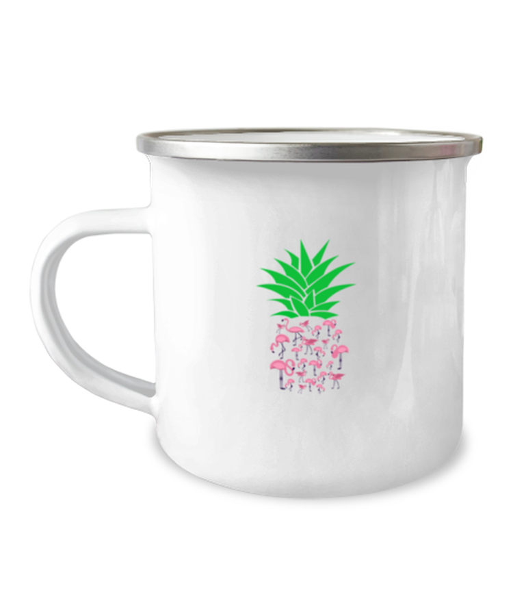 12 oz Camper Mug Coffee Funny Flamingo Pineapple