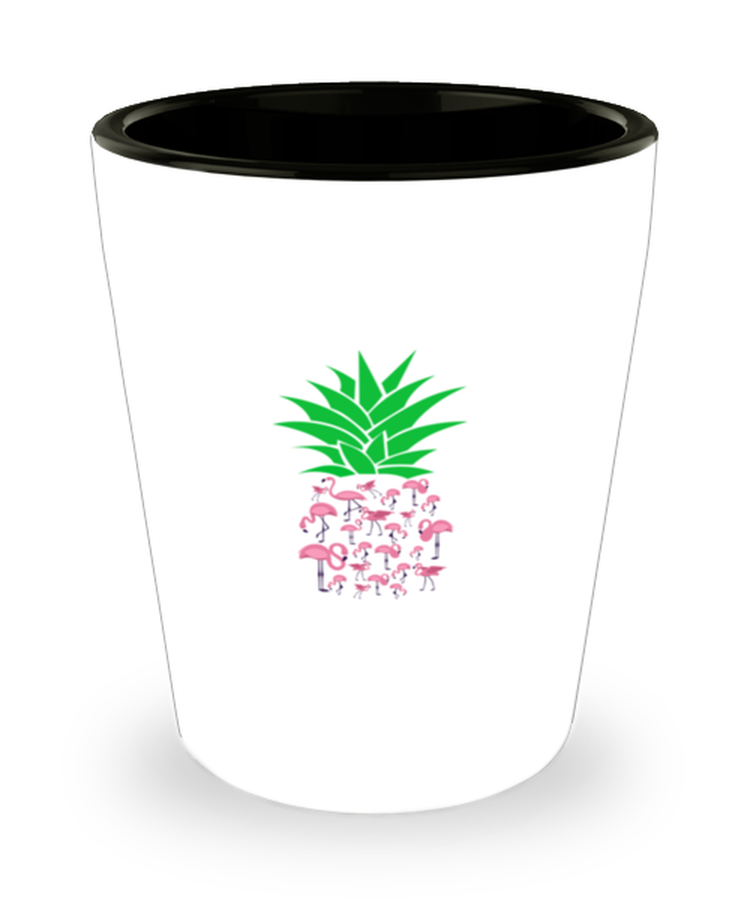 Shot Glass Tequila Party Funny Flamingo Pineapple