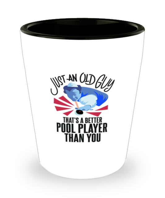 Shot Glass Tequila Party Funny Pool Player