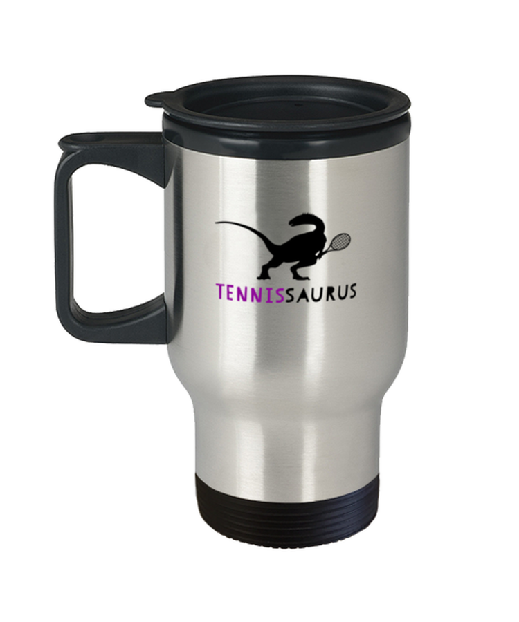 Coffee Travel Mug Funny tennissaurus