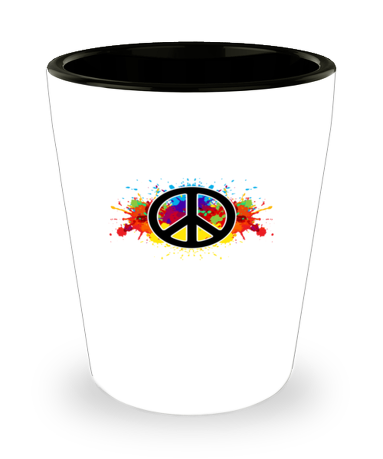 Shot Glass Tequila Party Funny Peace Sign