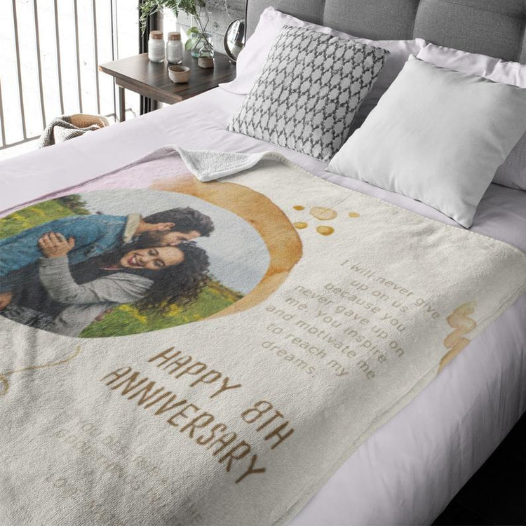 Custom Picture Blanket Romantic Couple Gifts