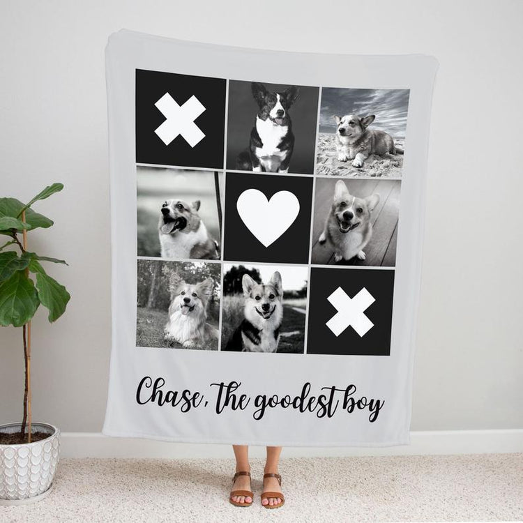 Personalized Dog Memorial Blanket Paw Parent Gift