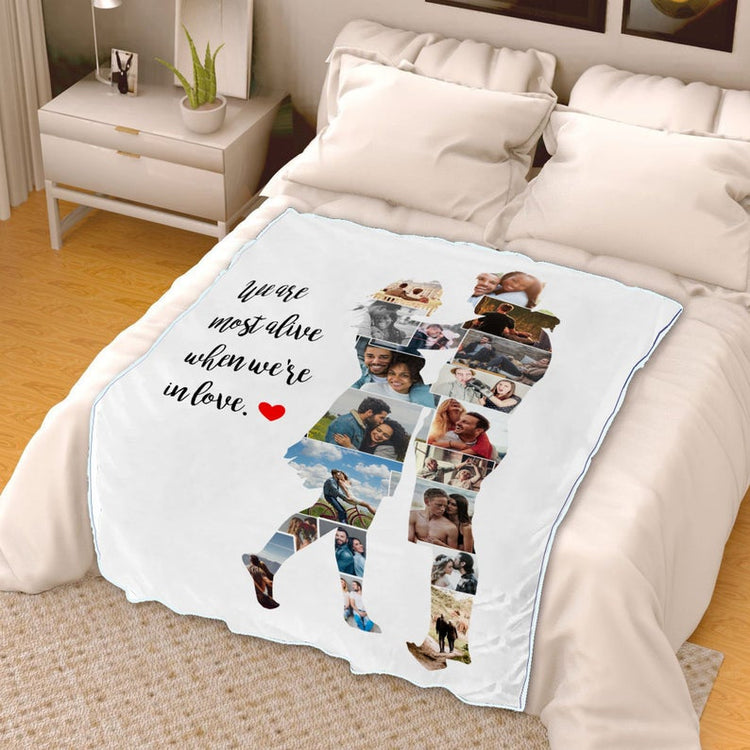 Customized Wedding Collage Photo Blanket