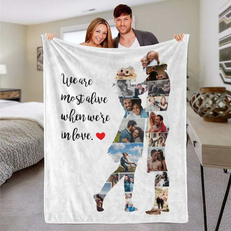 Customized Wedding Collage Photo Blanket