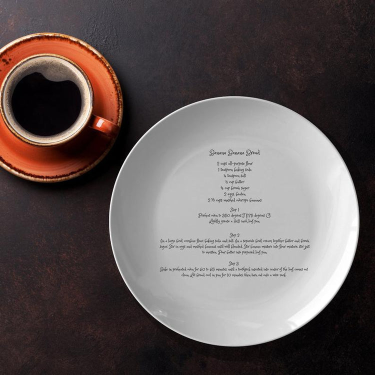 Personalized Put Your Own Recipe Plate