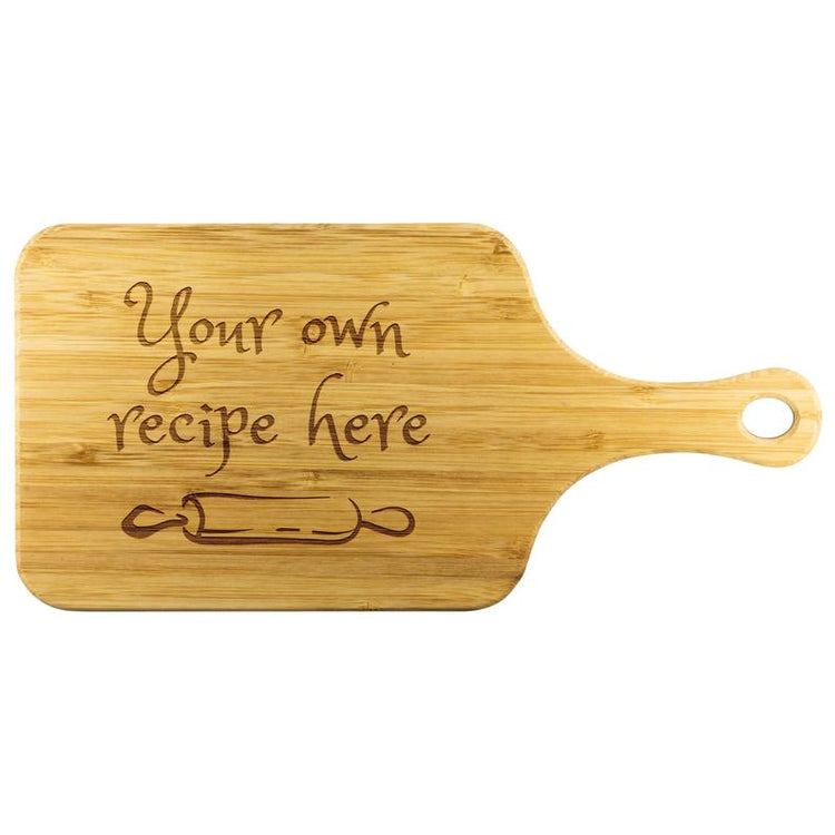 Personalized Recipe Cutting Board with Handle