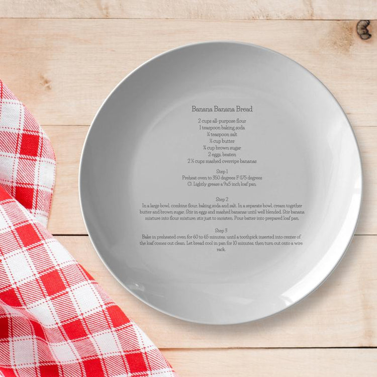 Personalized Put Your Own Recipe Plate
