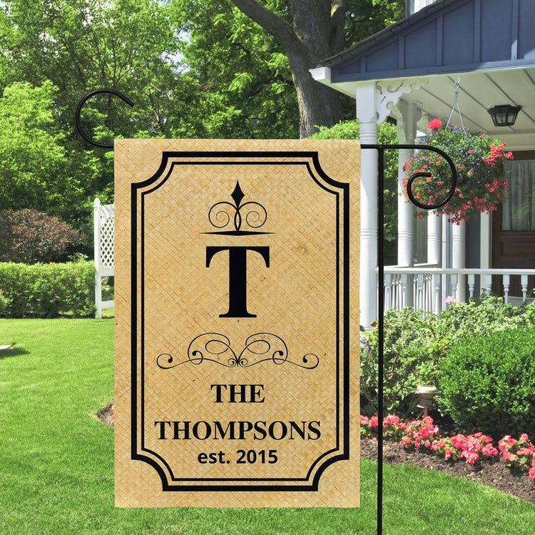 Personalized Garden Last Name Yard Flags