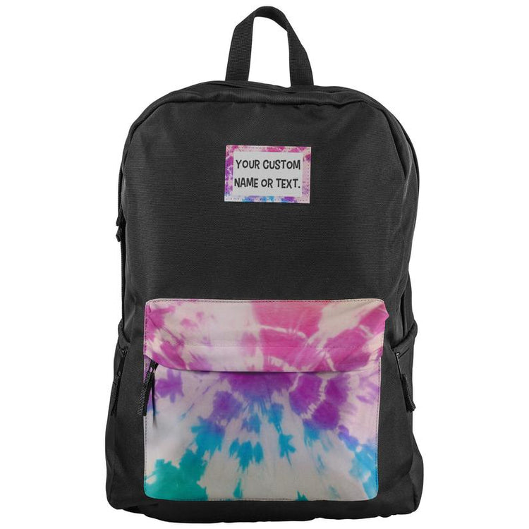 Personalized Name Text Tie Dye Oaklander Backpack