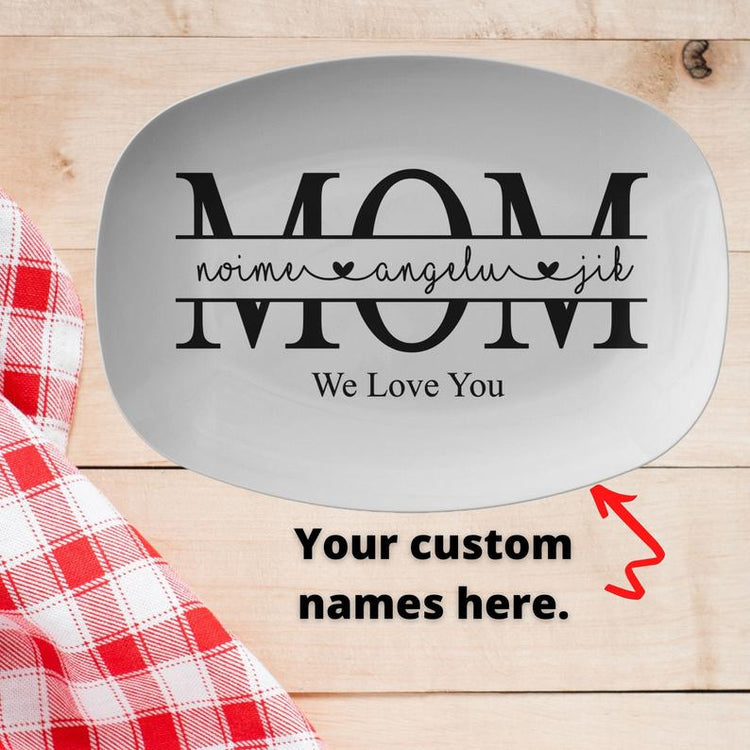 Personalized Mom Names Platter