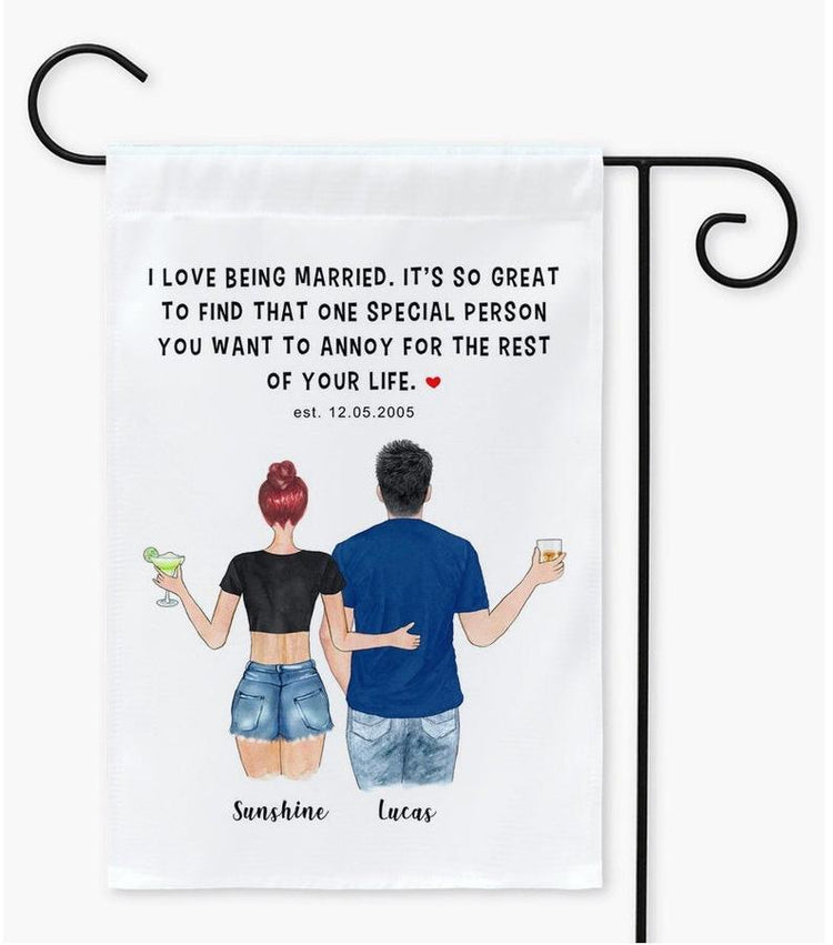 Personalized Couple Yard Flags