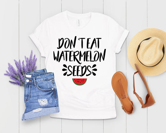 Don't Eat Watermelon Seed Funny Pregnancy TShirt - Teegarb