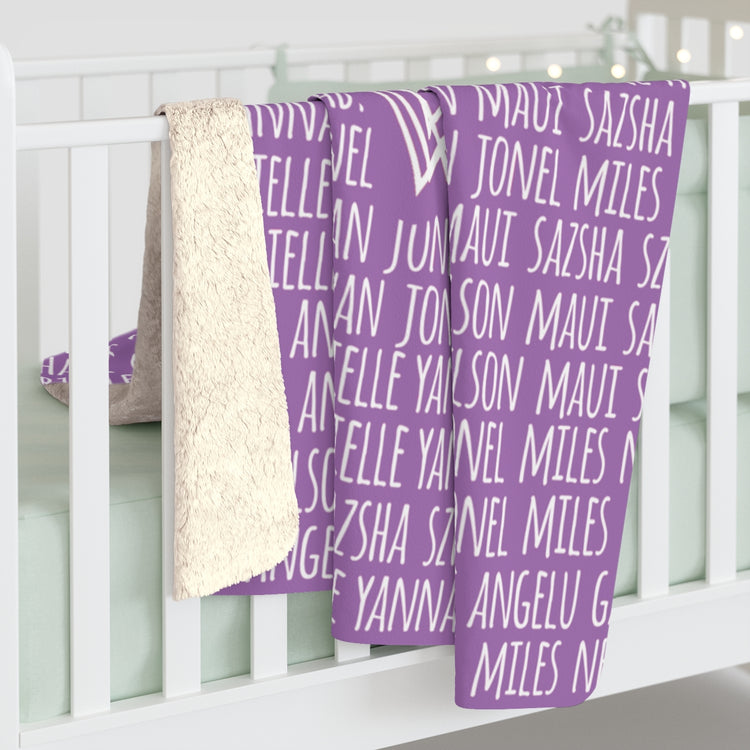 Personalized Name Blanket for Family - Teegarb