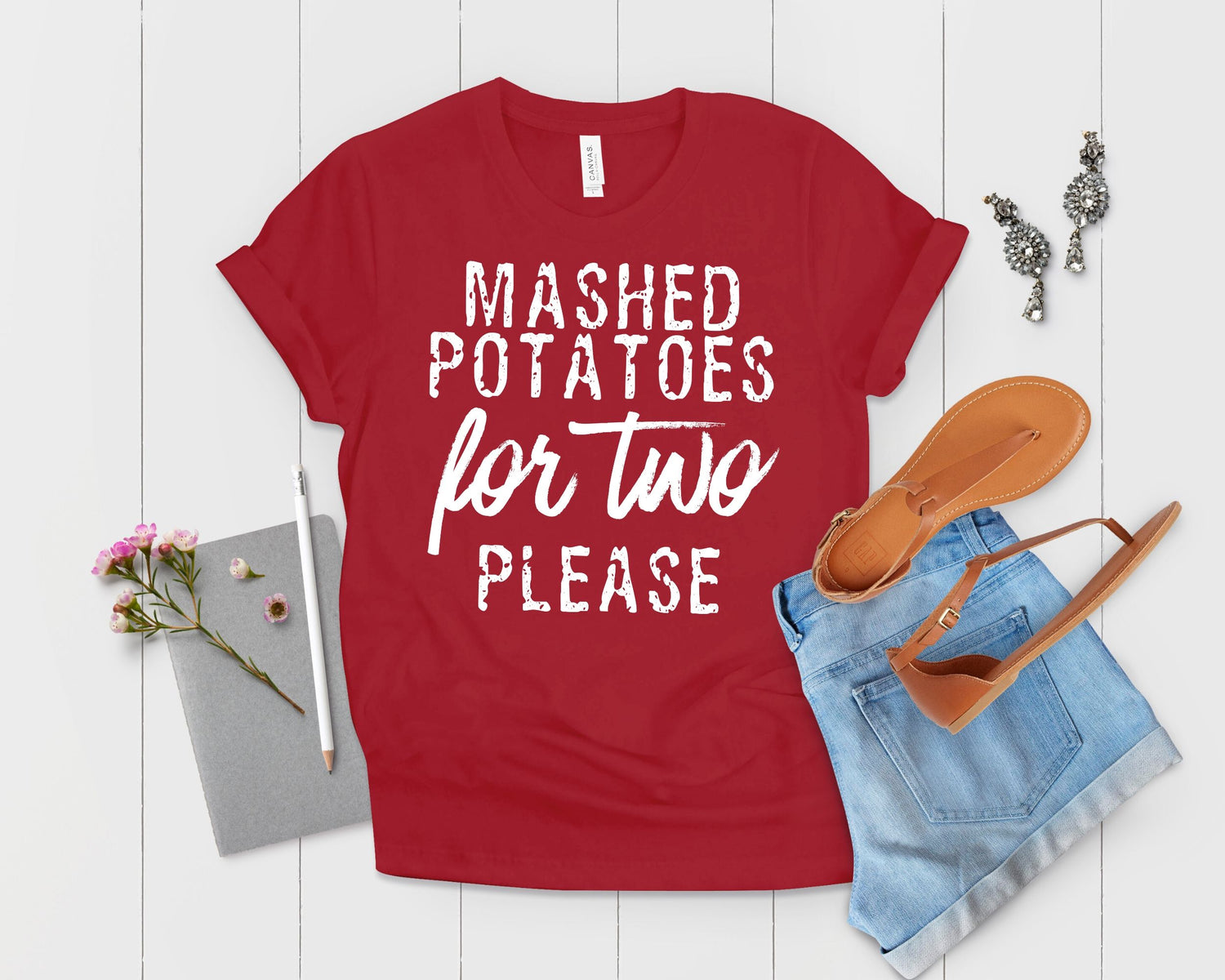 Mashed Potatoes For Two Please Future Mom Shirt - Teegarb