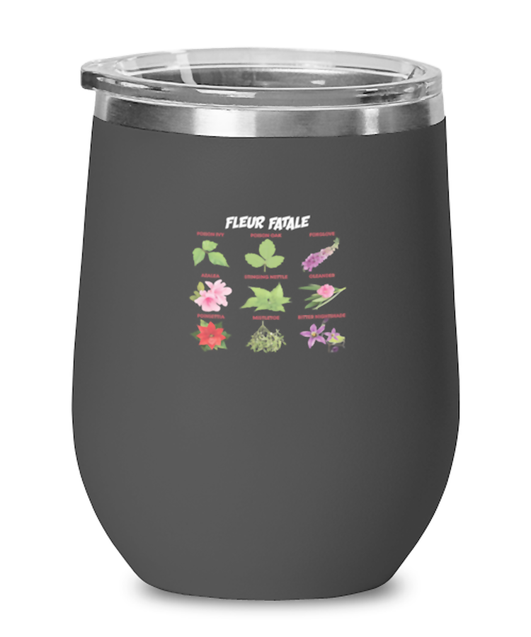 Wine Tumbler Stainless Steel Insulated  Funny Fleur Fatale Botanists Vegetables