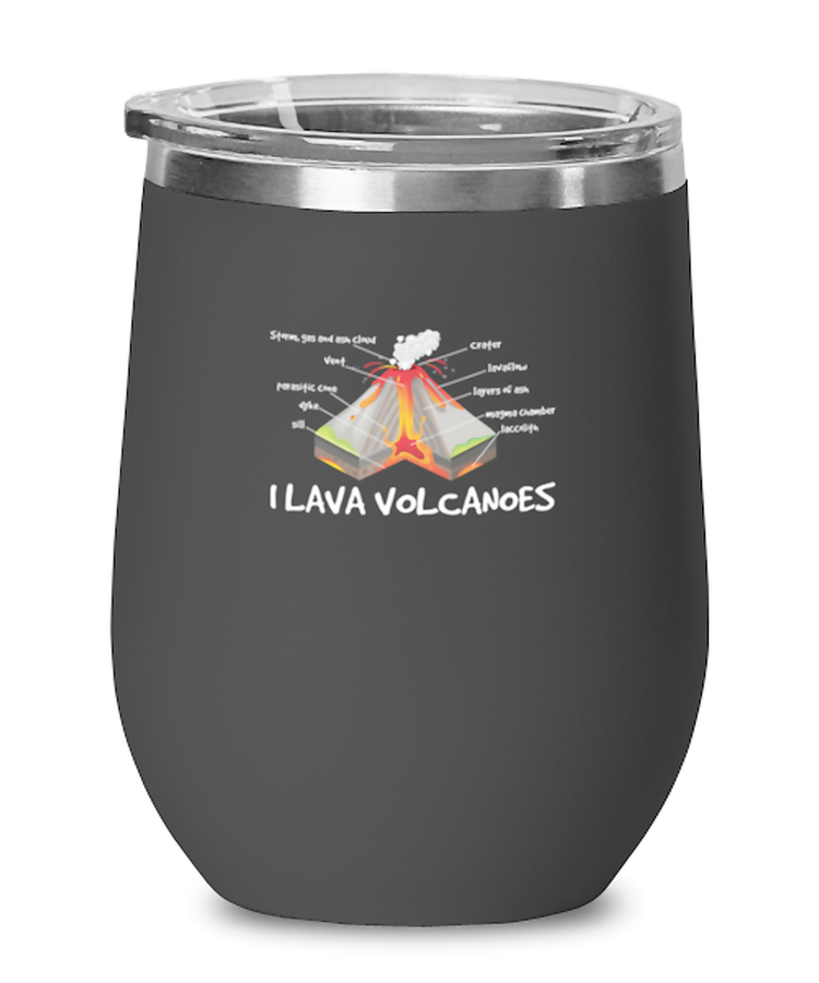 Wine Tumbler Stainless Steel Insulated  I Lava Volcanoes Geology