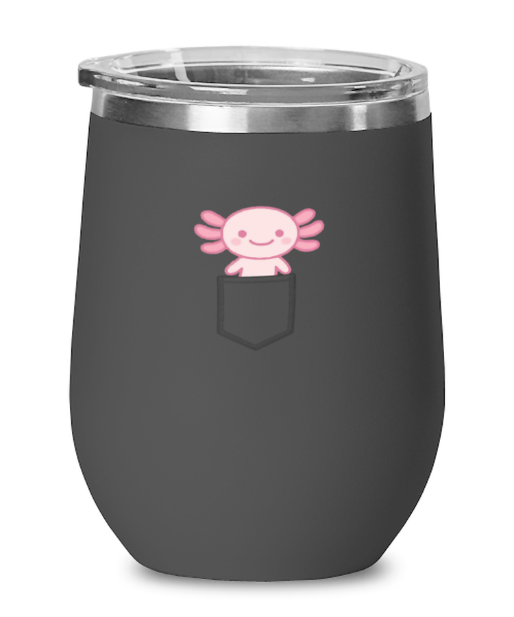 Wine Tumbler Stainless Steel Insulated  Funny Axolotl Fish Animal
