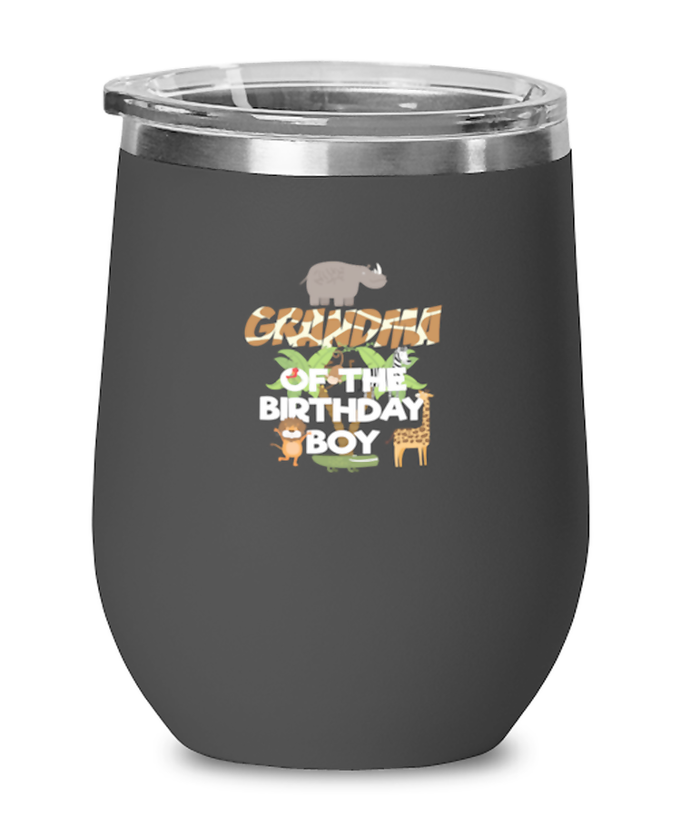 Wine Tumbler Stainless Steel Insulated  Funny Grandma Of The Birthday Boy
