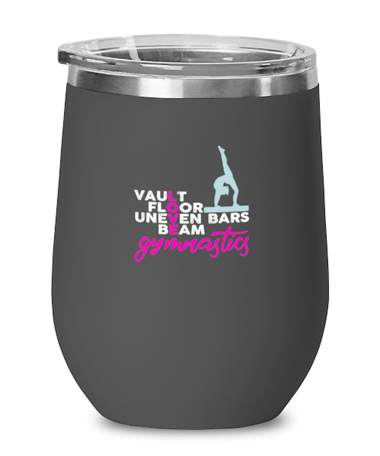 Wine Tumbler Stainless Steel Insulated  Funny Gymnastics Gym Workout